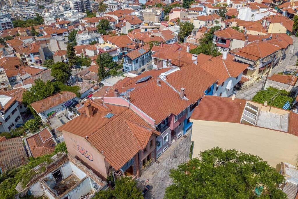 Ano Poli Stay With Private Terrace And View Tesalonika Bagian luar foto
